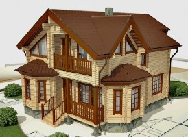 Дом размером 10 x 10 метров