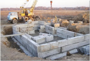 Ленточный фундамент из блоков Ленточный фундамент из блоков