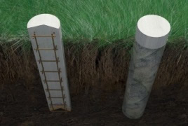 Опора в разрезе