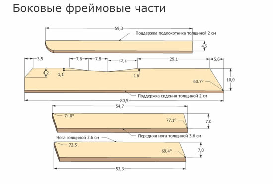 Изготовление шезлонга для дачи своими руками